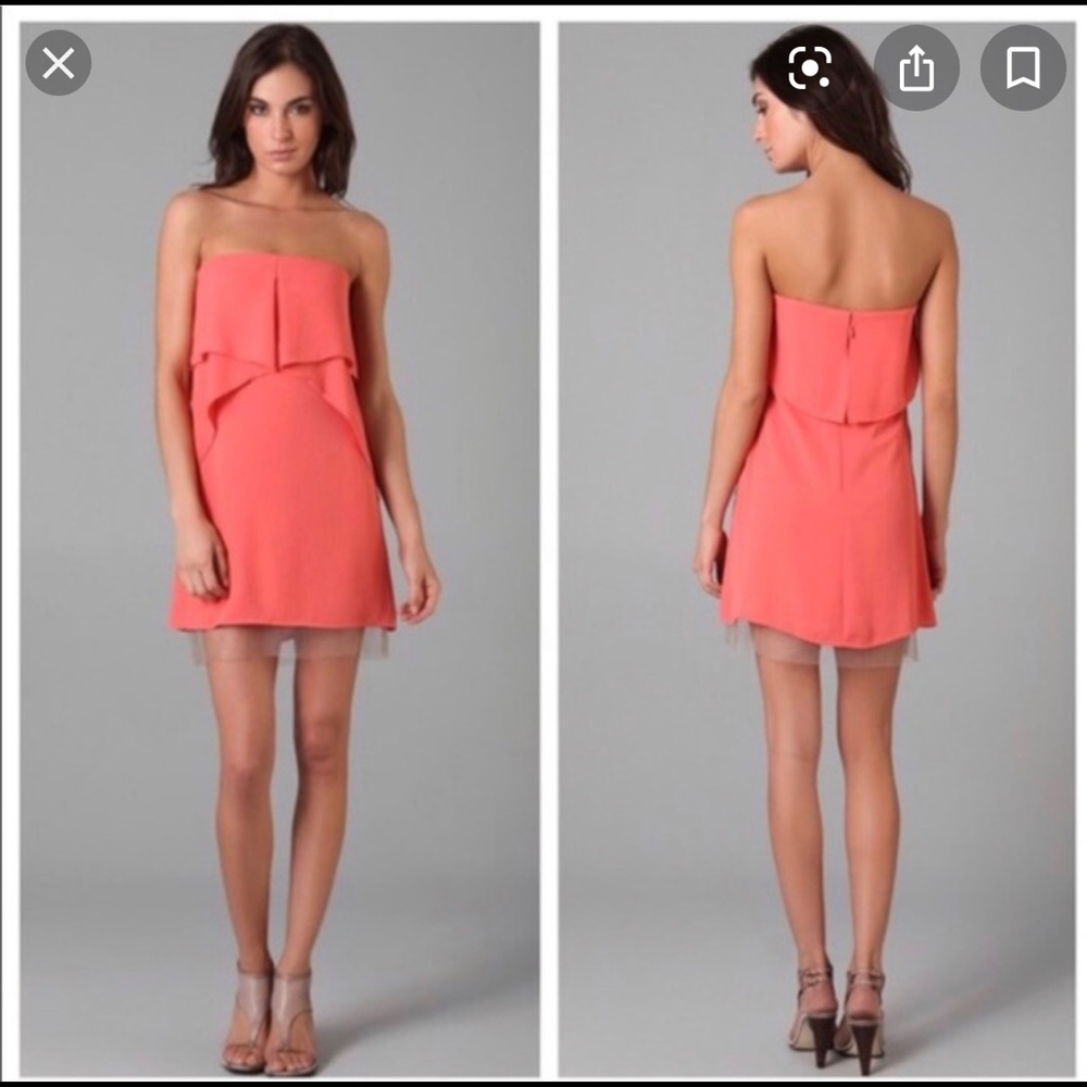 Short BCBG MAXAZRIA RUNWAY STRAPLESS DRESS